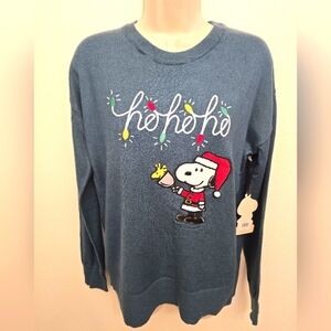 NWT Peanuts Ladies Holiday Sweater with Snoopy Design